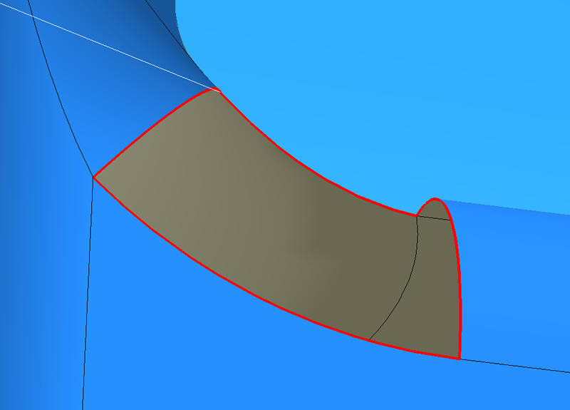 Fehler in einem CAD Modell vor dem Reparieren und Entfernen der Defekte