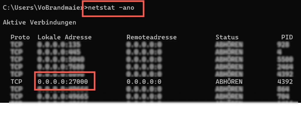 Lizenzserver - Portbelegung